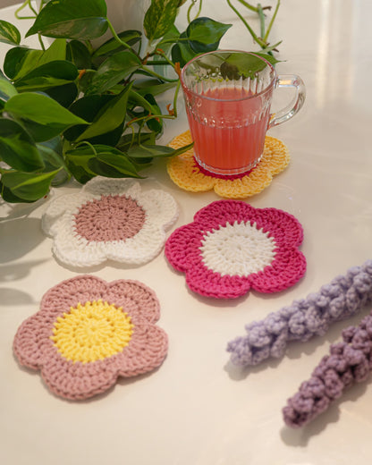 Flower coasters