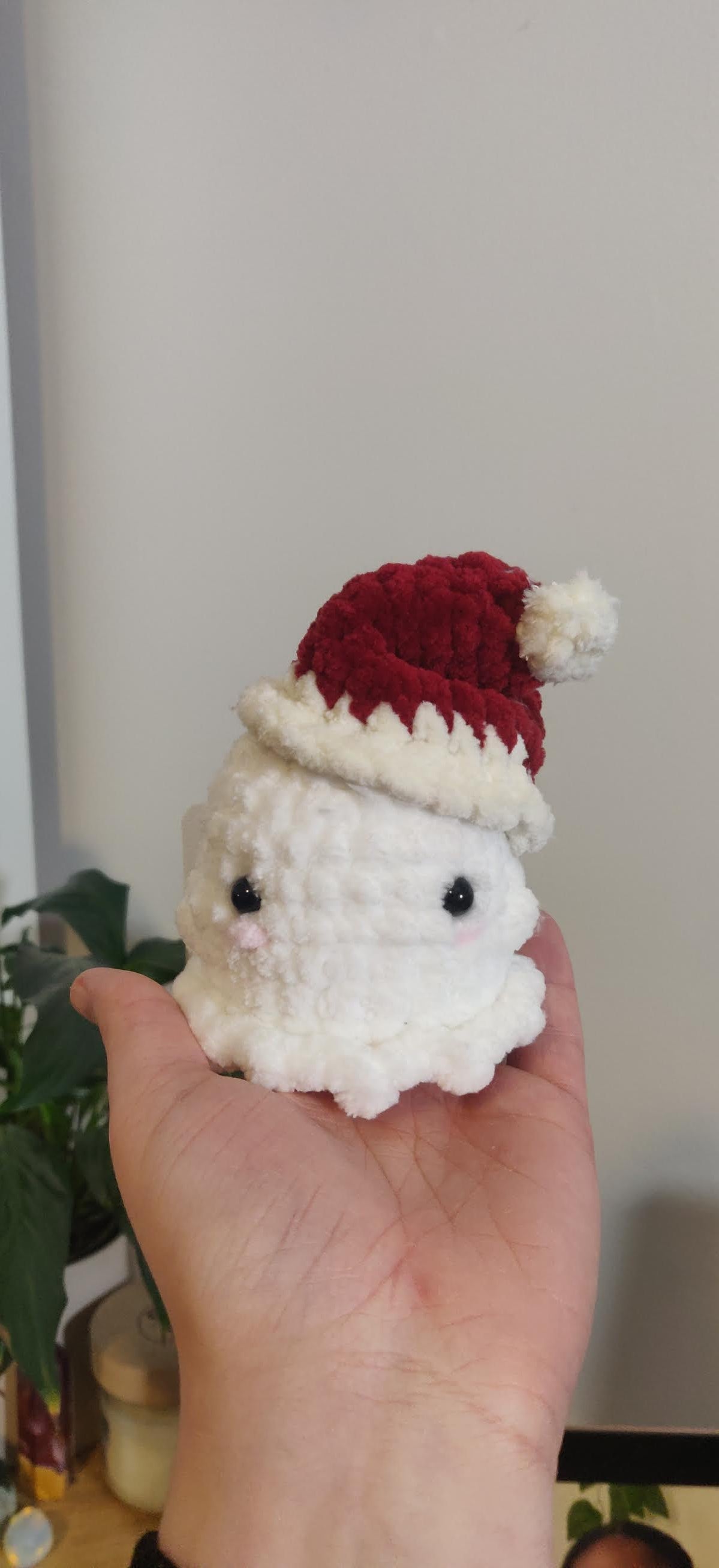 Christmas ghost plushie