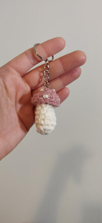 Mushroom keychain - cotton